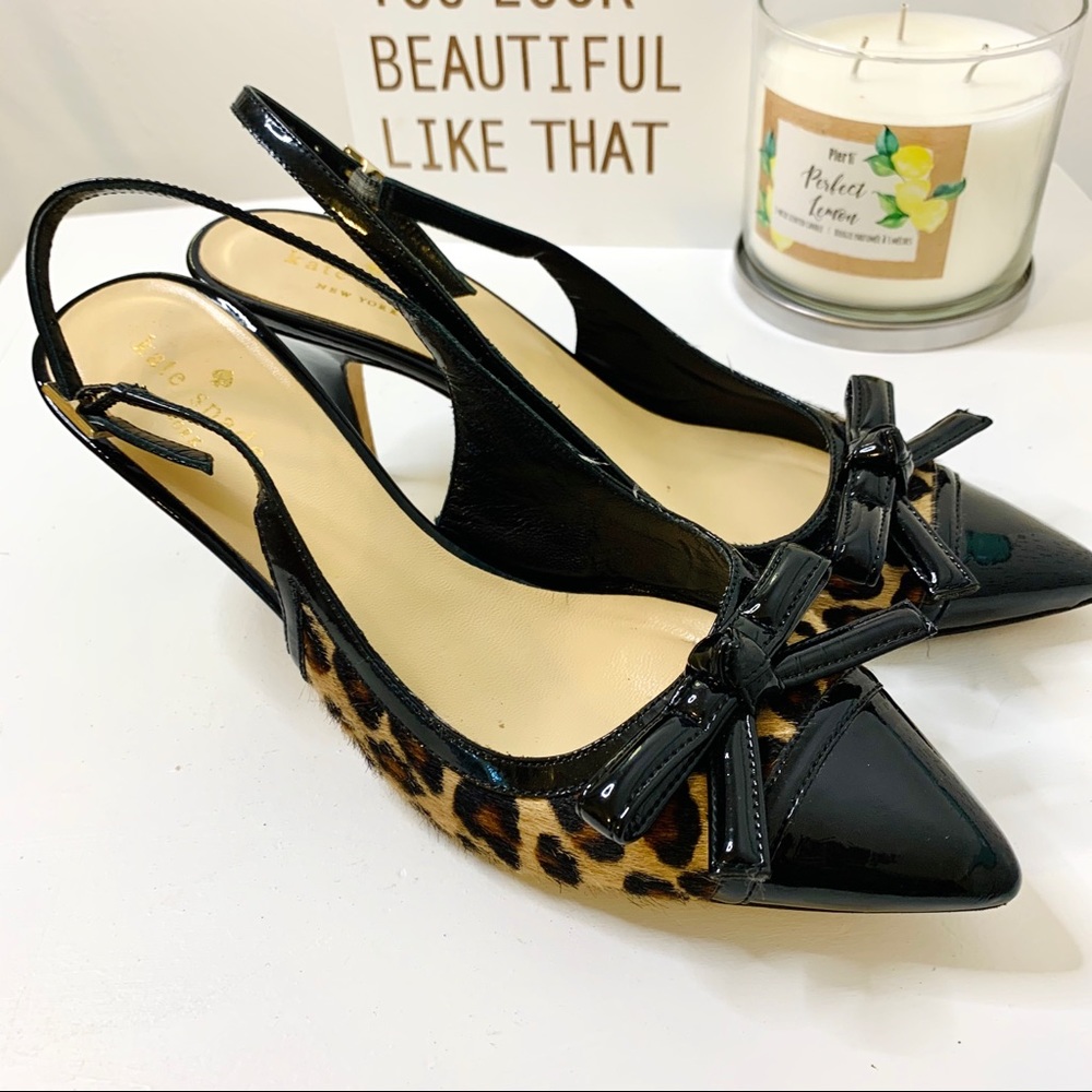 SOLD Kate Spade ♠️ cheetah print kitten heels